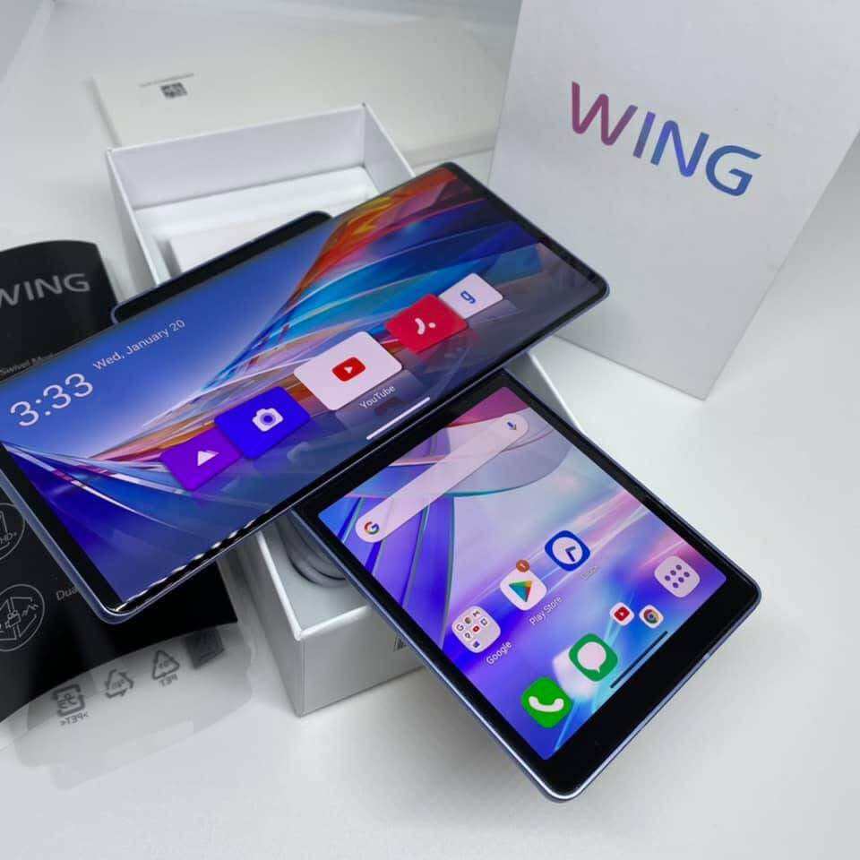 LG WING 5G Mobile Phone 6.8'' OLED Screen 8GB RAM 256GB LG CellPhone Single Sim Smartphone ราคา 7,400 บาท*ส่งฟรี