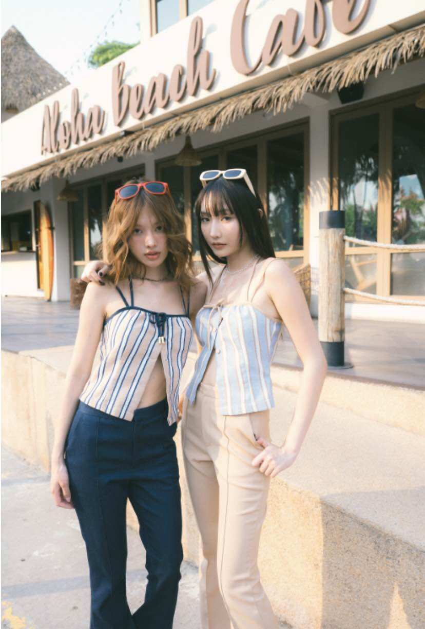 PURRA COTTON STRIPE TOP AND PANTS ราคา 1,090 บาท*ส่งฟรี