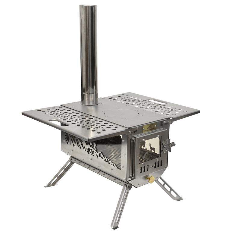 HUANGYELIEREN | Outdoor Camping Fire Stove Foldable 3-Sided Flame Viewing ราคา 9,859 บาท*ส่งฟรี