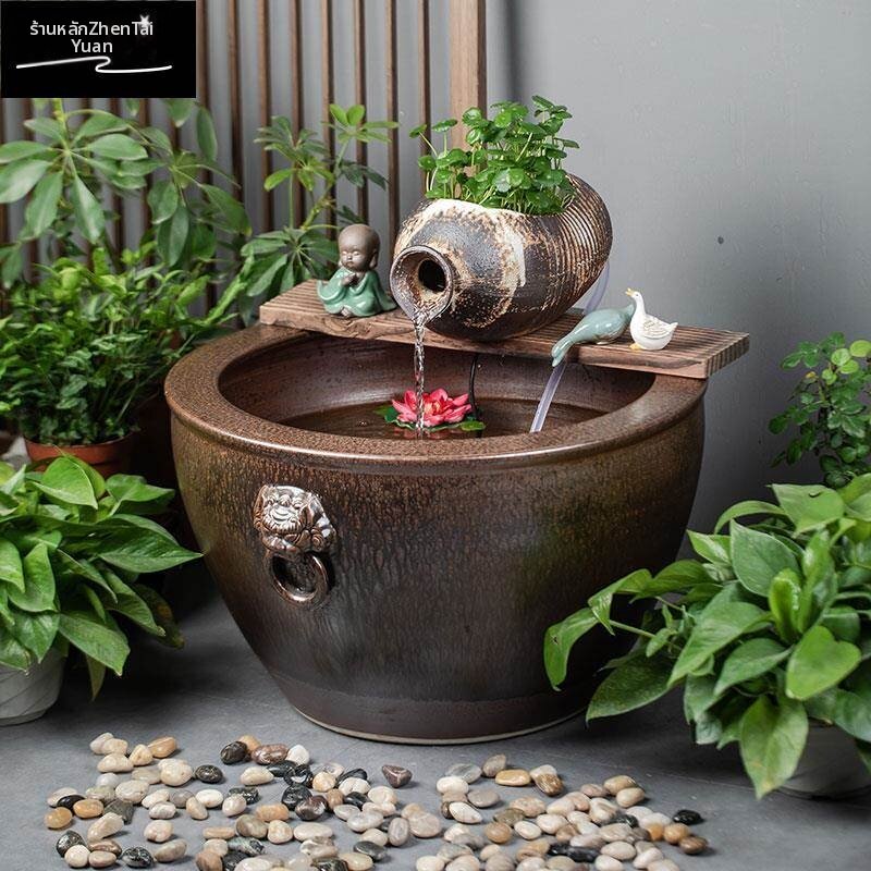 ZHENTAIYUAN | Circulating Water Landscape Fish Tank ราคา 11,920 บาท*ส่งฟรี
