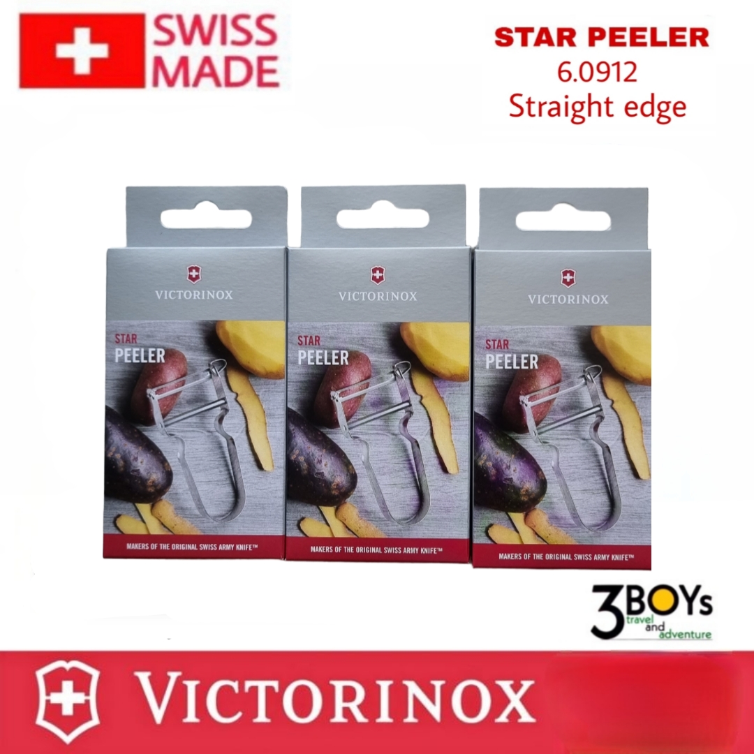 Victorinox STAR Peeler, straight edge in Metal - 6.0912