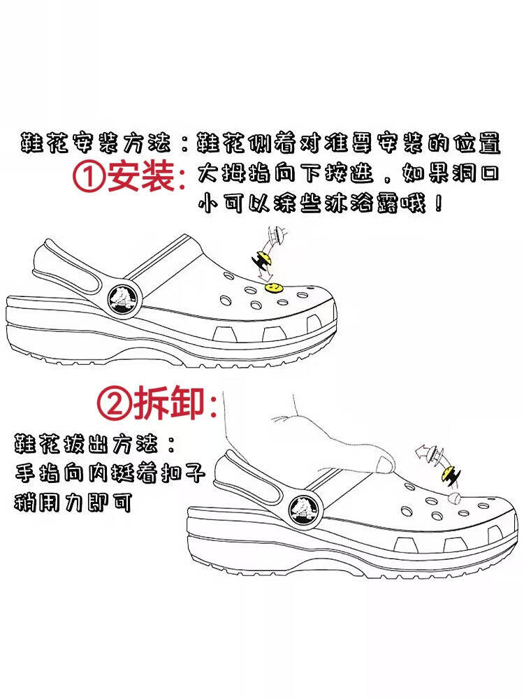 หัวเข็มขัด Crocs ลายแมวสีดำ หน้ากากอนามัย ลายการ์ตูน ตกแต่งรองเท้า หัวเข็มขัดสำหรับรองเท้า Karlochi แบรนด์ BMY Cross