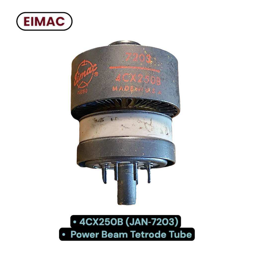 หลอดสุญญากาศ Ceramic/Metal Power Tetrode รุ่น 4CX250B (JAN7203