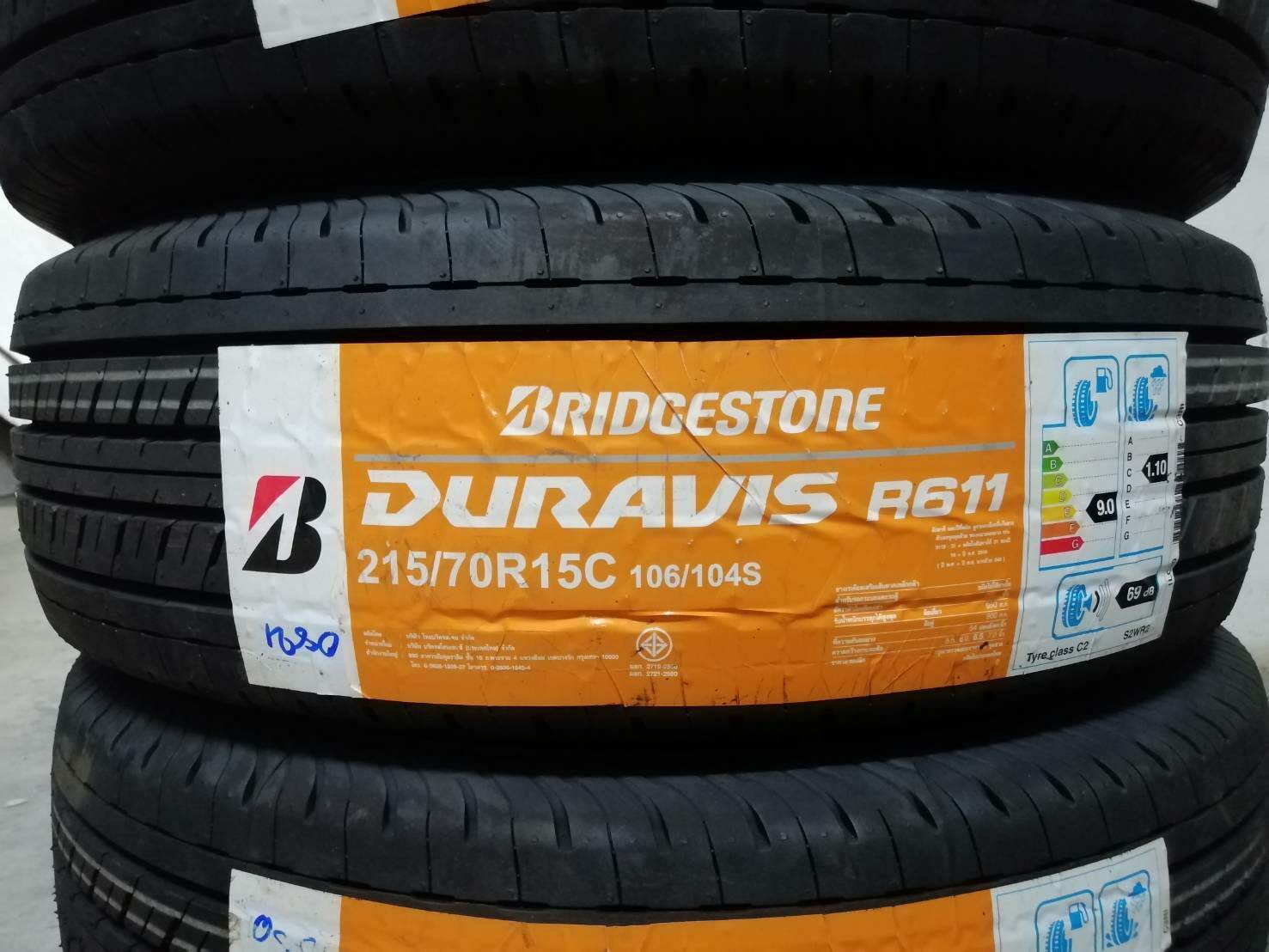 ยางใหม่ ‼️Bridgestone 611 215 70 R15 💎ยางปี 2020✅ ราคาเส้นละ2750บาทค่ะ‼️