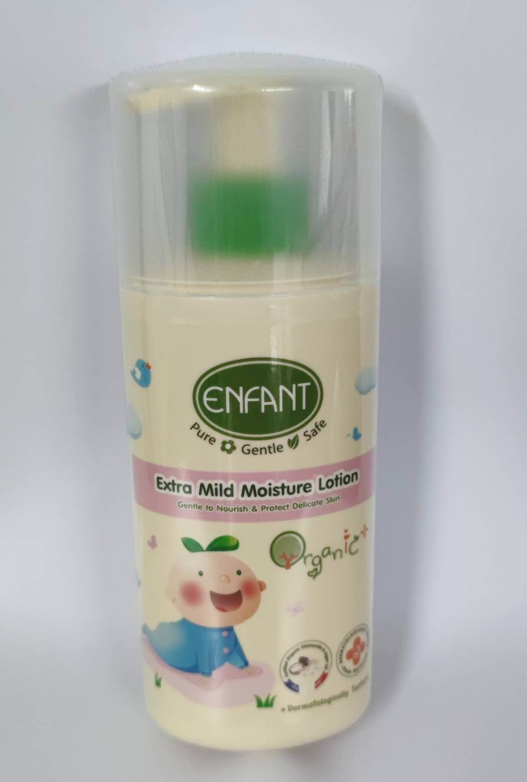 Enfant Organic Extra Mild Moisture Lotion โลชั่น ออแกนิค บำรุงผิว อย่างอ่อนโยน ใช้ได้ตั้งแต่เด็กแรกเกิด ขนาด250ml Enfant Organic Extra Mild Moisture Lotion โลชั่น ออแก นิค บำรุงผิว อย่างอ่อนโยน ใช้ได้ตั้งแต่เด็กแรกเกิด สูตรจากธรรมชาติ ปกป้องบำรุงผิวอย่าง