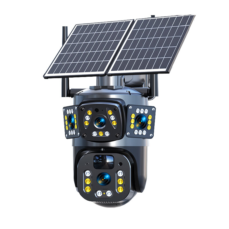 LEIXU | Solar-powered 360 Degree Full-view Camera Phone Remote Outdoor HD Night Vision 4G ราคา 1,045 บาท*ส่งฟรี