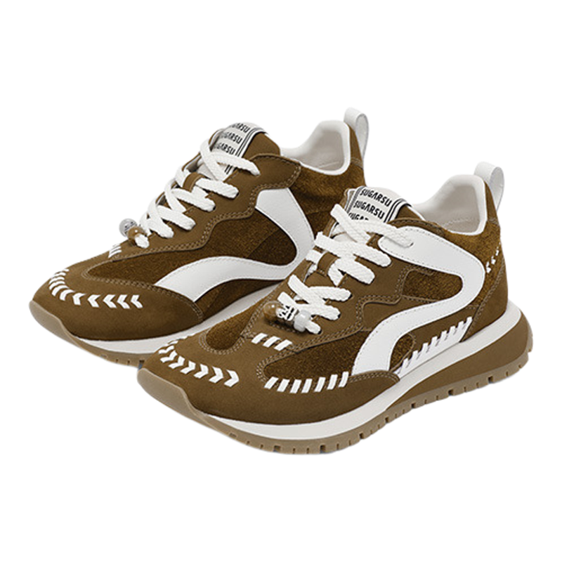 Retro Weave Thick Sole Height-increasing Casual Shoes ราคา 9,359 บาท*ส่งฟรี