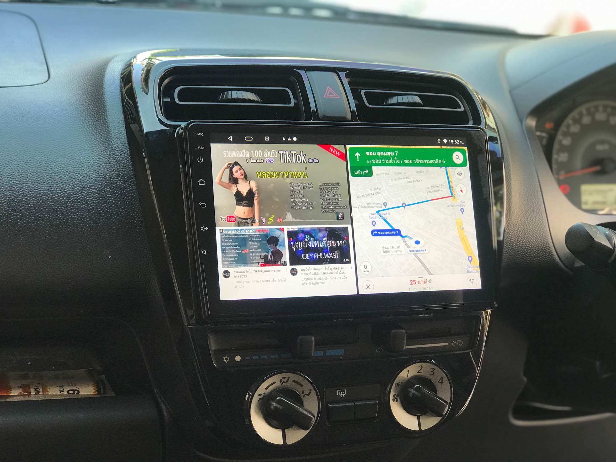 (Complete Set, Correct Model, Screen + Mask + Plug, Matching the Model) 9-Inch Android Screen, 8 Core, Ram4, Rom32, Supports Apple Car Play / Android Auto for Mitsubishi Mirage / Attrage ราคา 3,890 บาท*ส่งฟรี