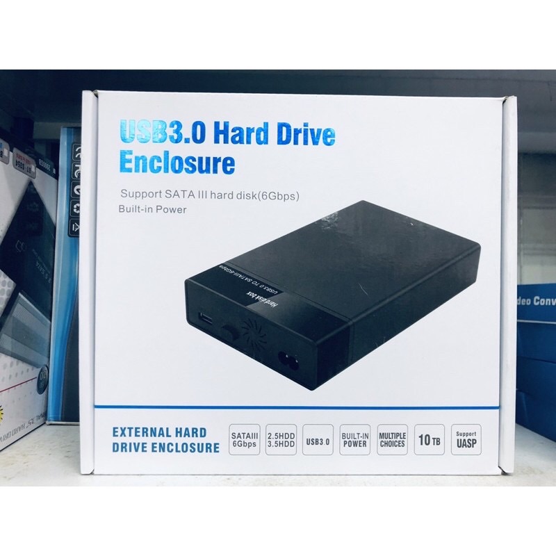 HDD Case 3.5 2.5 SATA To USB 3.0 External Hard Drive EnclosureสำหรับSSDฮาร์ดดิสก์กล่องHD 3.5 HDD Case