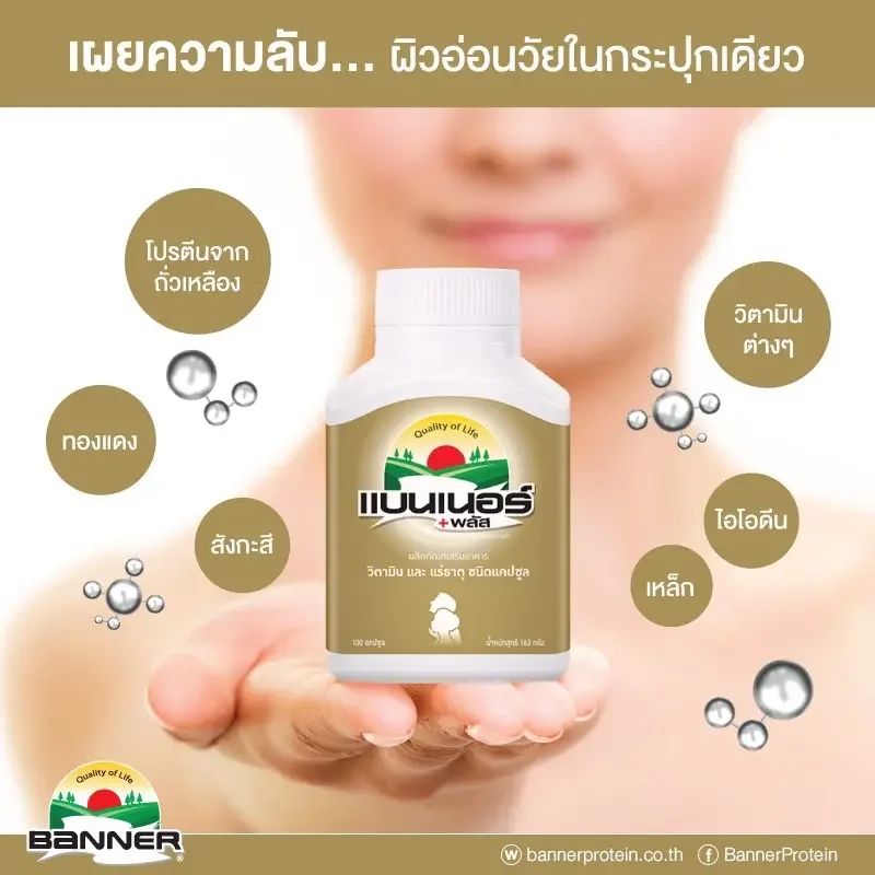 ภาพสินค้าBanner Plus แบนเนอร์ พลัส 30 เม็ด / 60 เม็ด vitamins & minerals วิตามินรวม บำรุงร่างกาย จากร้าน S K Trading บน Lazada ภาพที่ 2