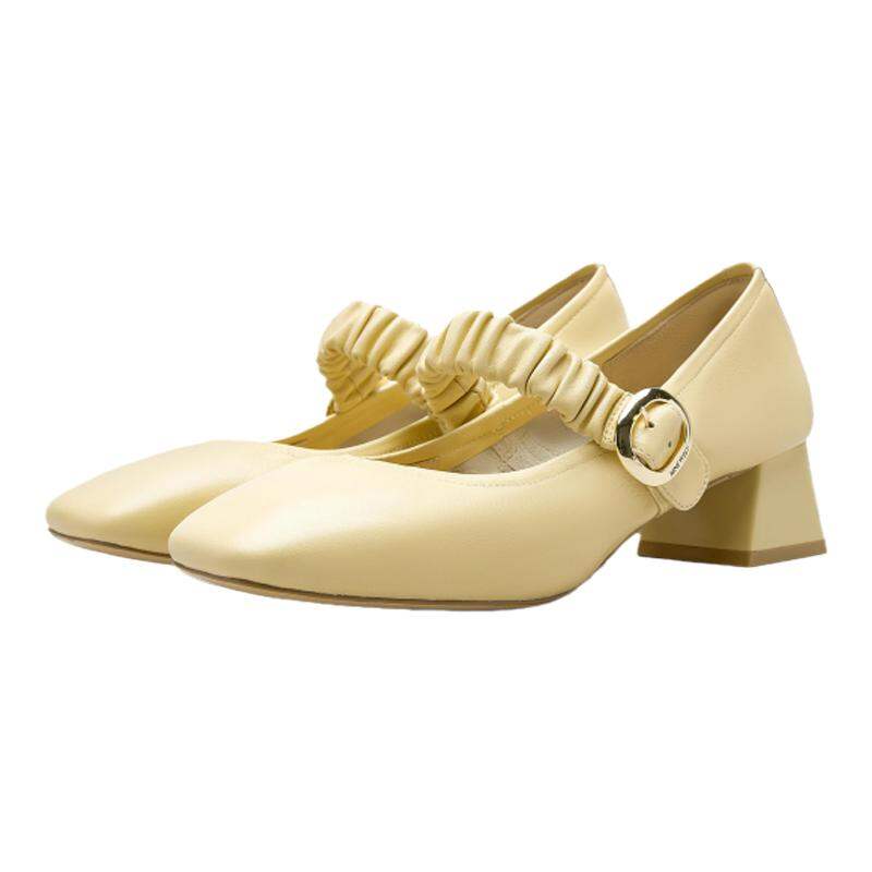 Nine West | French Retro Mary Jane Shoes with Thick Heel and Strap - ยี่ห้อ Nine West ราคา 9,445 บาท*ส่งฟรี