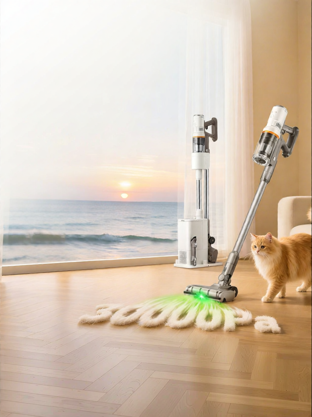 Midea | Self-dust-collecting Cordless Handheld High-suction Home-and-Car Use Cat Hair Absorption Tangle-free Vacuum Cleaner ราคา 26,627 บาท*ส่งฟรี