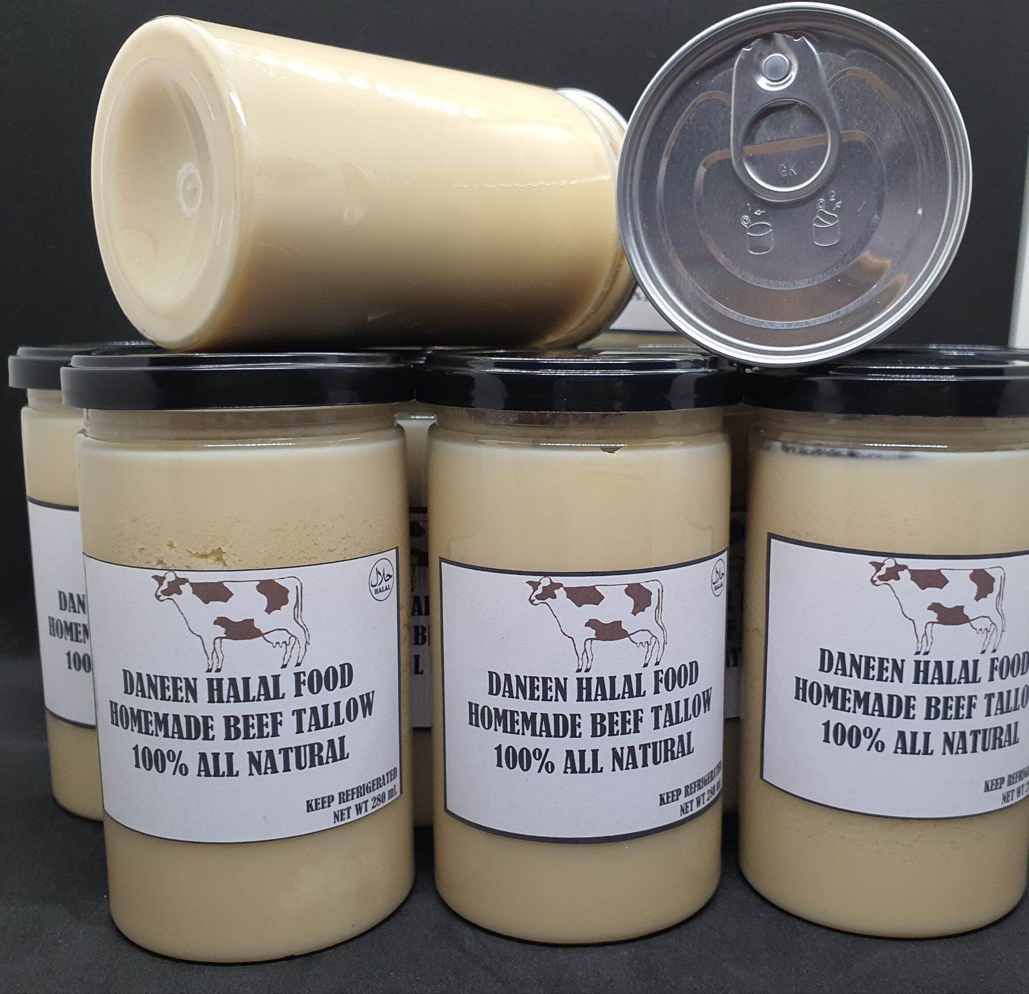 น้ำมันวัว ไขมันวัวฮาลาล (Halal Beef Tallow)280ml. Lazada.co.th