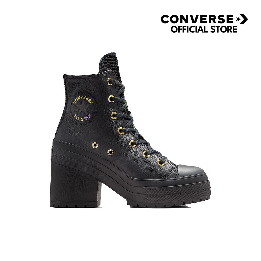 CONVERSE รองเท้า CHUCK 70 DE LUXE HEEL CROC LEATHER HI BLACK ผู้หญิง A12346CF_H4BKXX ราคา 2,700 บาท*ส่งฟรี