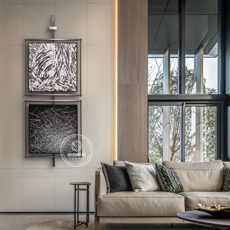 YUSAN | Retro Black and White 3D Metal Wall Art ราคา 3,827 บาท*ส่งฟรี