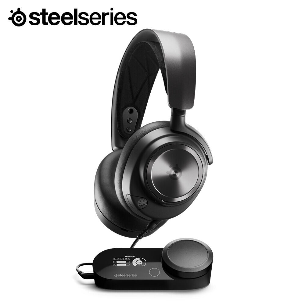 หูฟังเกมมิ่ง Gaming Headset SteelSeries Arctis Nova Pro ชุดหูฟังสำหรับเล่นเกมแบบมีสายสีดำ 61527