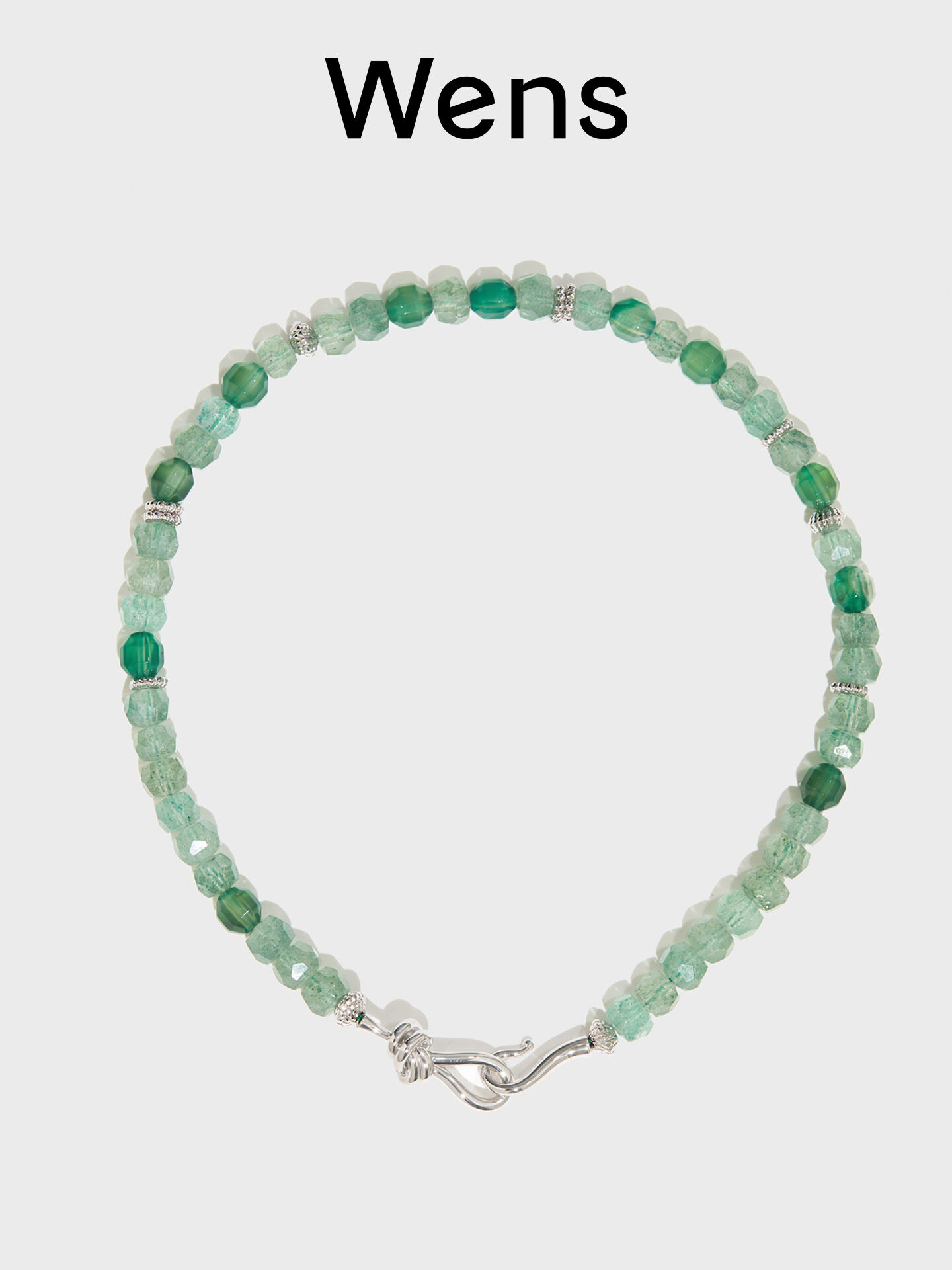 [wens | New Chinese Style Rope Knot Green Beaded Necklace Lockbone Chain,wens | New Chinese Style Rope Knot Green Beaded Necklace Lockbone Chain,] ราคา 2,938 บาท*ส่งฟรี