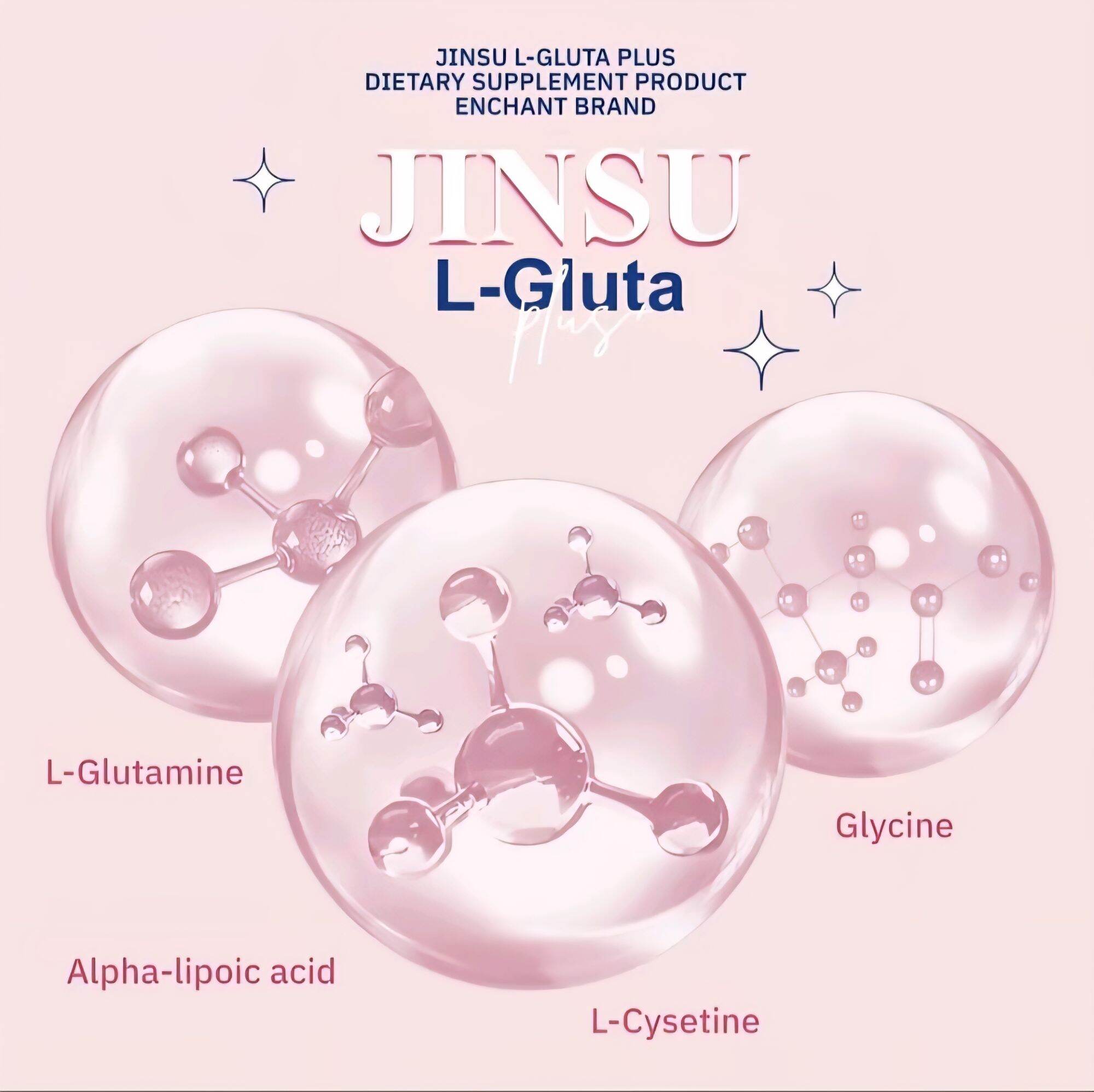กลูต้าจินซู  กลูต้านารา Jinsu L-Gluta Plus. 
