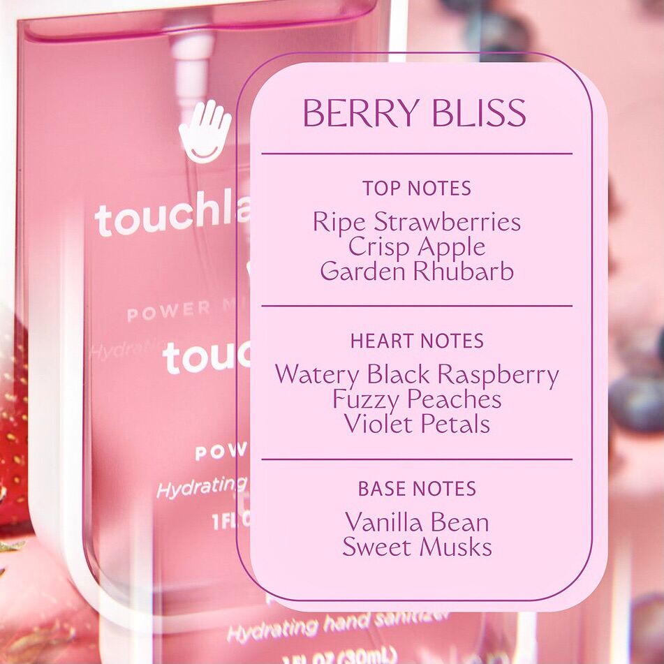 Touchland Power Mist Hydrating Hand Sanitizer Berry Bliss