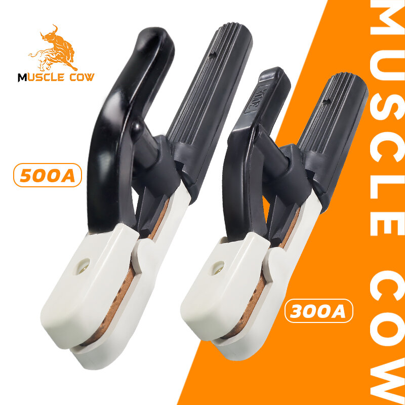 MUSCLE COW คีมจับลวดเชื่อมไฟฟ้า 500A 300A แท้ ไม่ร้อนมือ ไม่ละลาย ทนความร้อนได้สูงถึง 200 องศา ฝาครอบผลิตจากไฟเบอร์กราส คีมเชื่อม ราคา 63 บาท*ส่งฟรี