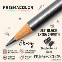 ดินสอ Prismacolor Ebony Jet Black Extra Smooth 14420 (จำหน่ายแบบแท่งเดี่ยว)