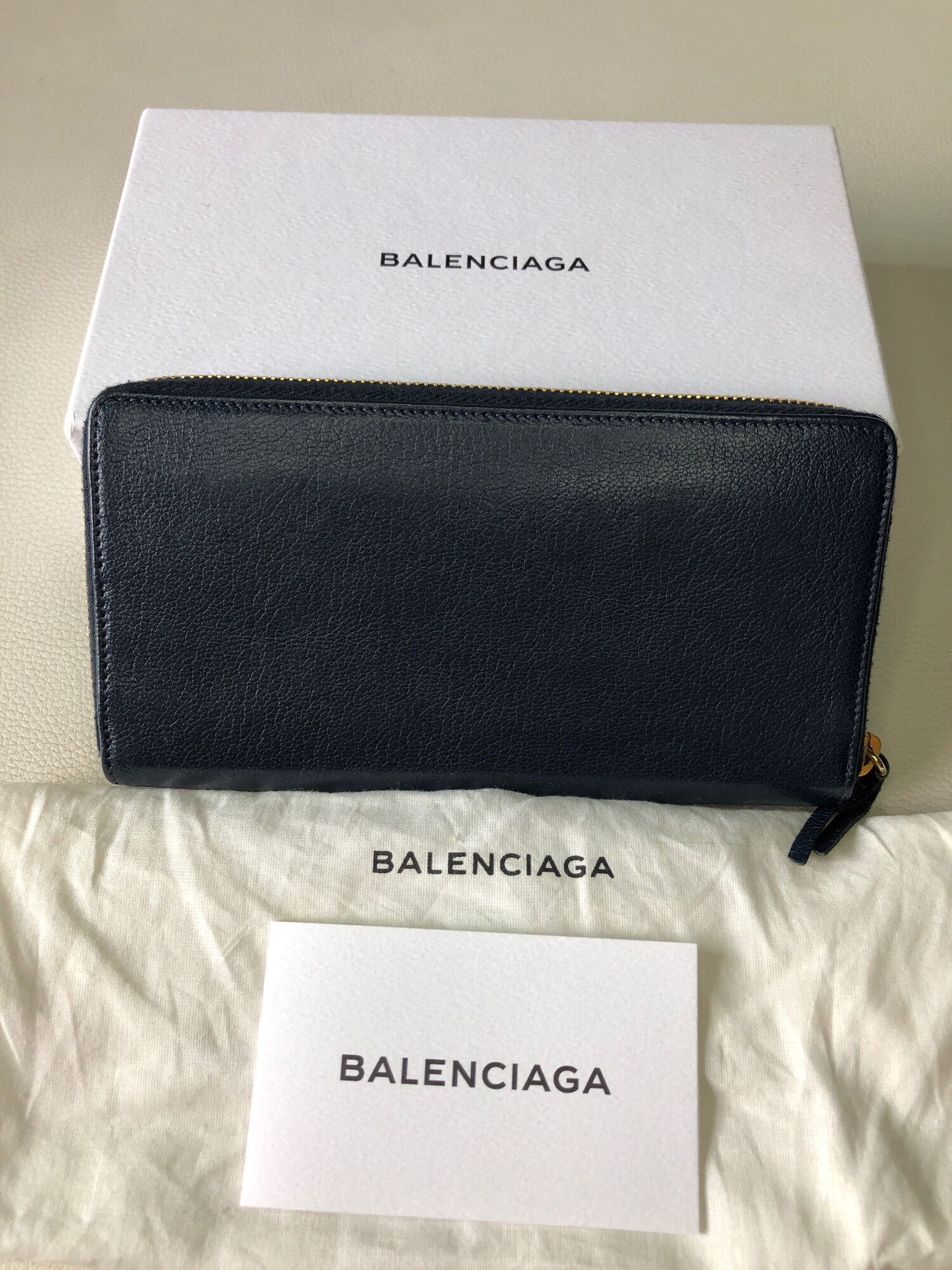 red balenciaga wallet