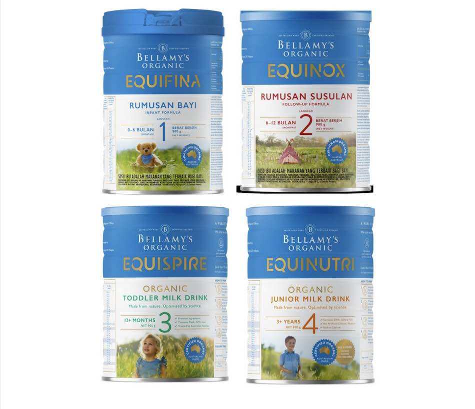 Bellamy's Organic Milk Formula 900g (1 TIN) Australia's #1