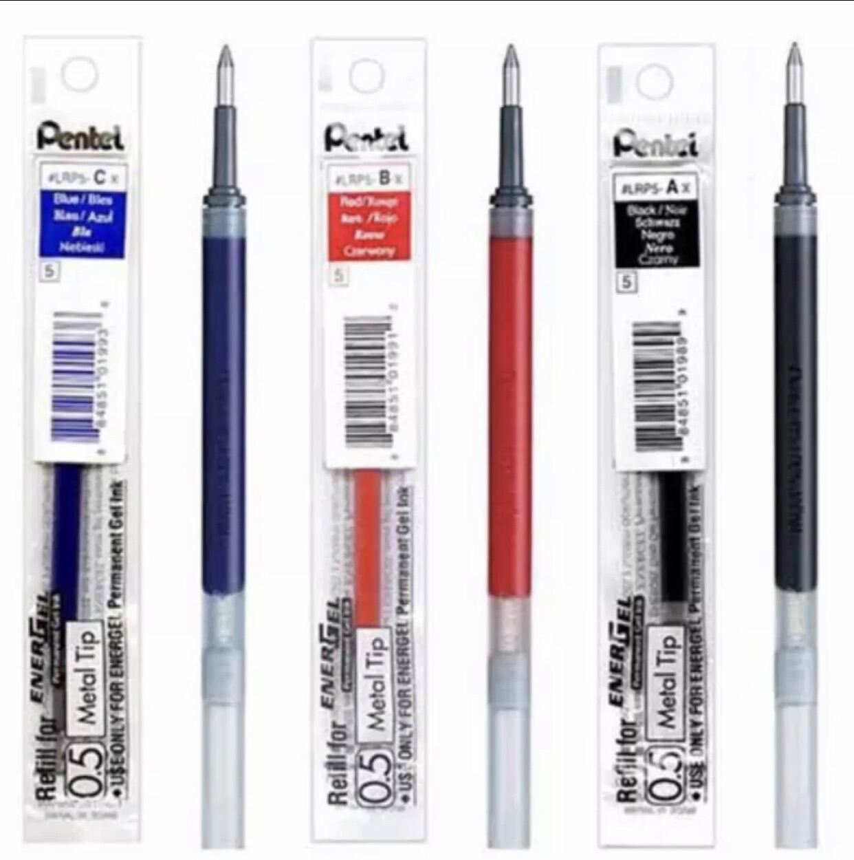 Pentel ไส้ปากกาเพนเทล 0.5/.07/1.0 ราคาโหล