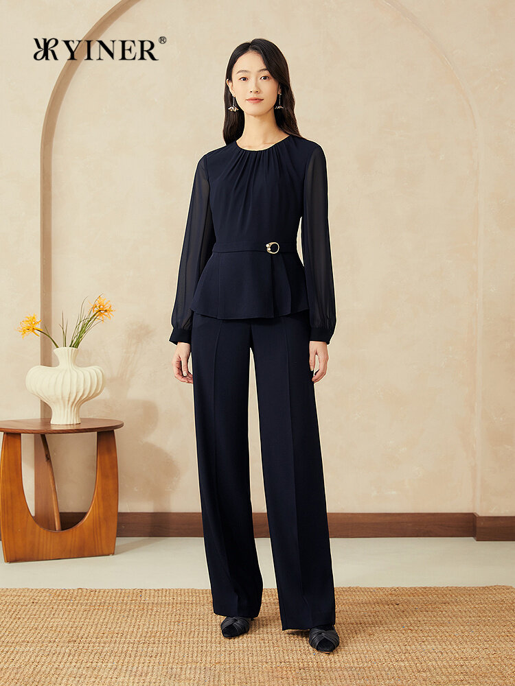 French Elegant Waist-Cinching Acetate Blend Shirt ราคา 6,525 บาท*ส่งฟรี