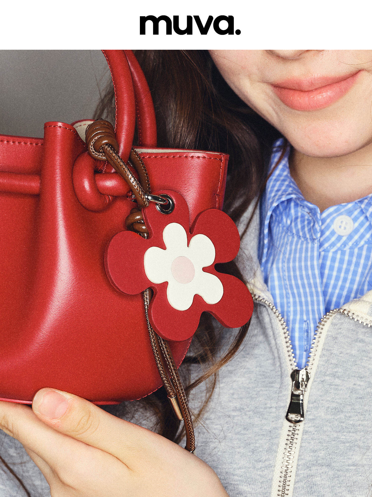 muva | Handmade Custom Large Flower Bag Charm