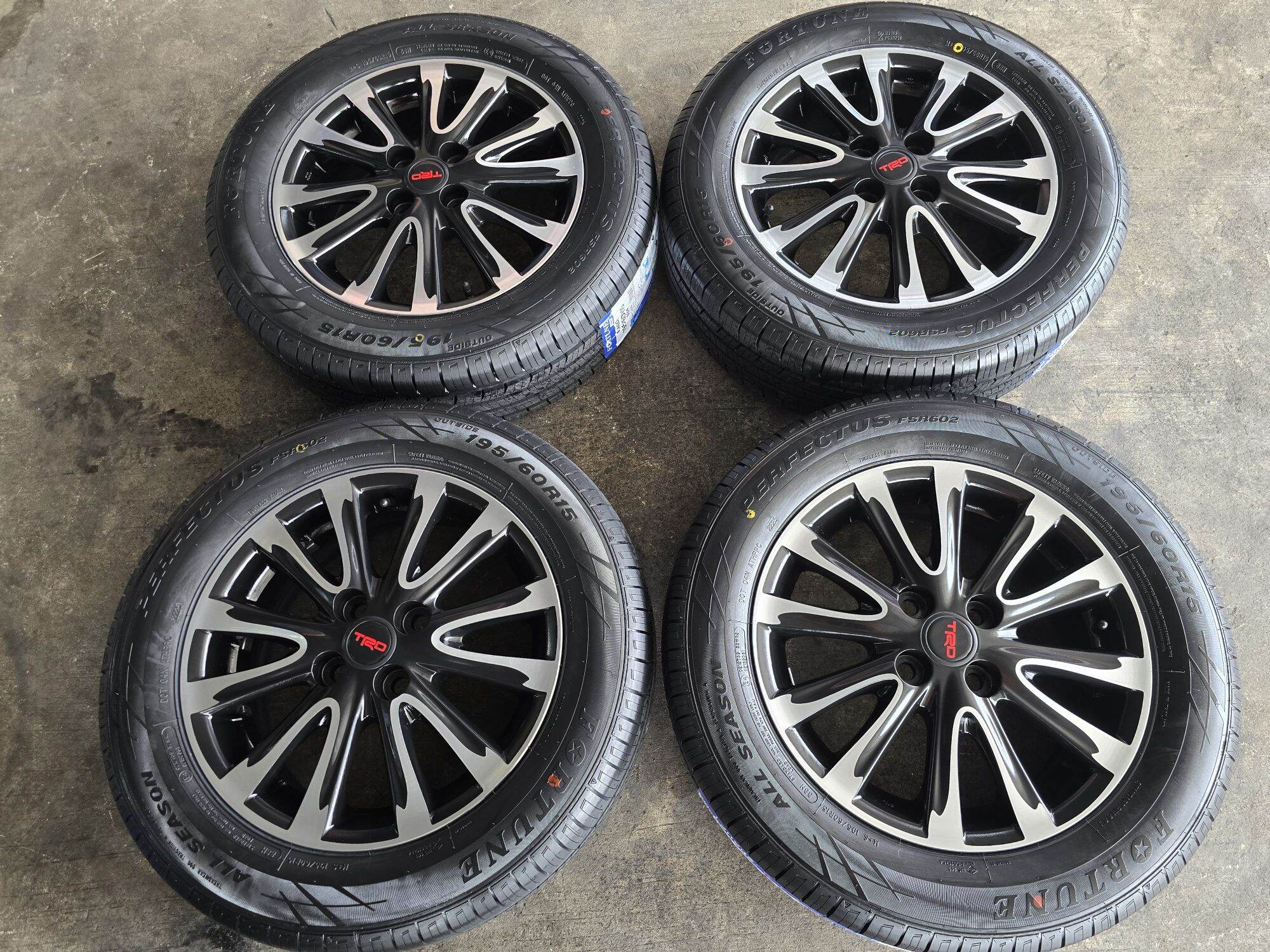 อุปกรณ์และชิ้นส่วนยานยนต์ Toyota ขอบล้อ Trd แท้ 15 นิ้ว พร้อมยาง ใส่รถ Vios Yaris ราคา 18,900 บาท*ส่งฟรี