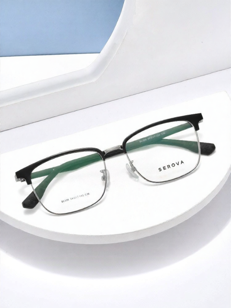 [Serova | Business Eyebrow Frame Metal Optical Glasses,Serova | Business Eyebrow Frame Metal Optical Glasses,] ราคา 2,214 บาท*ส่งฟรี