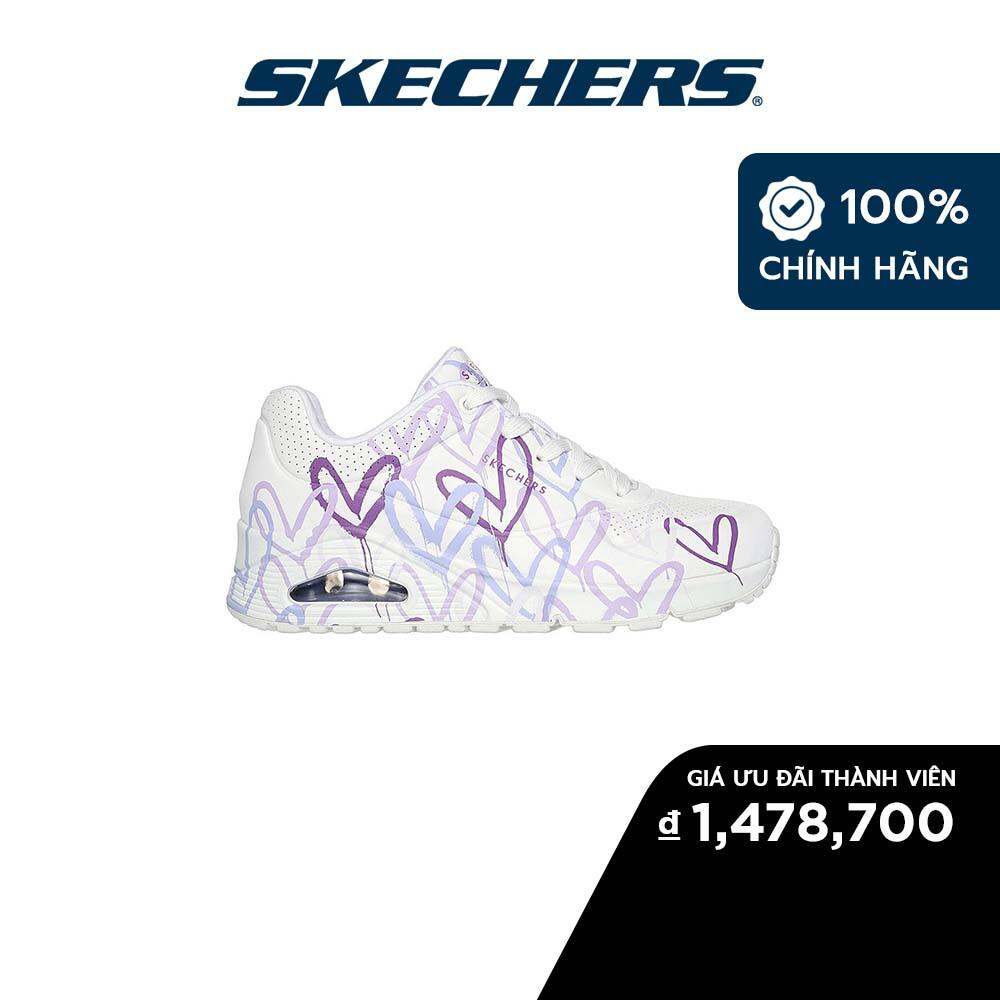 Skechers Nữ Giày Thể Thao Thường Ngày JGoldcrown SKECHERS Street Uno Spread the Love Air-Cooled Memory Foam - 155507-WLPR