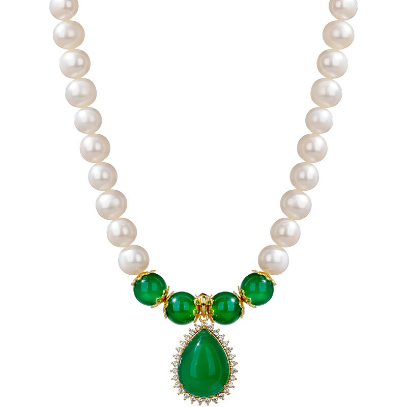 QLADY | High-Quality Jadeite Pearl Necklace for Mothers ราคา 3,549 บาท*ส่งฟรี