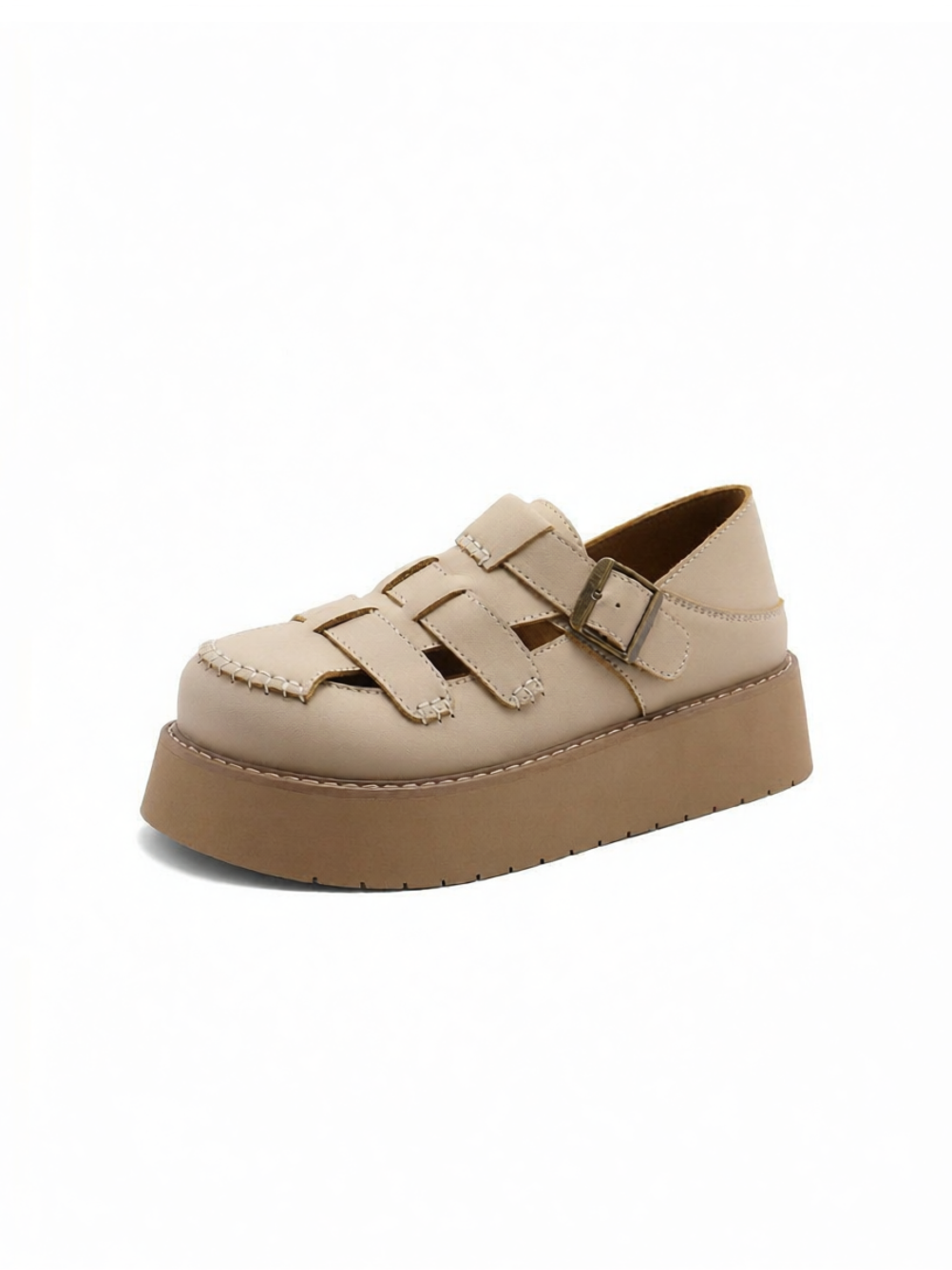 belle | Thick Soled Roman Sandals Woven ราคา 3,802 บาท*ส่งฟรี