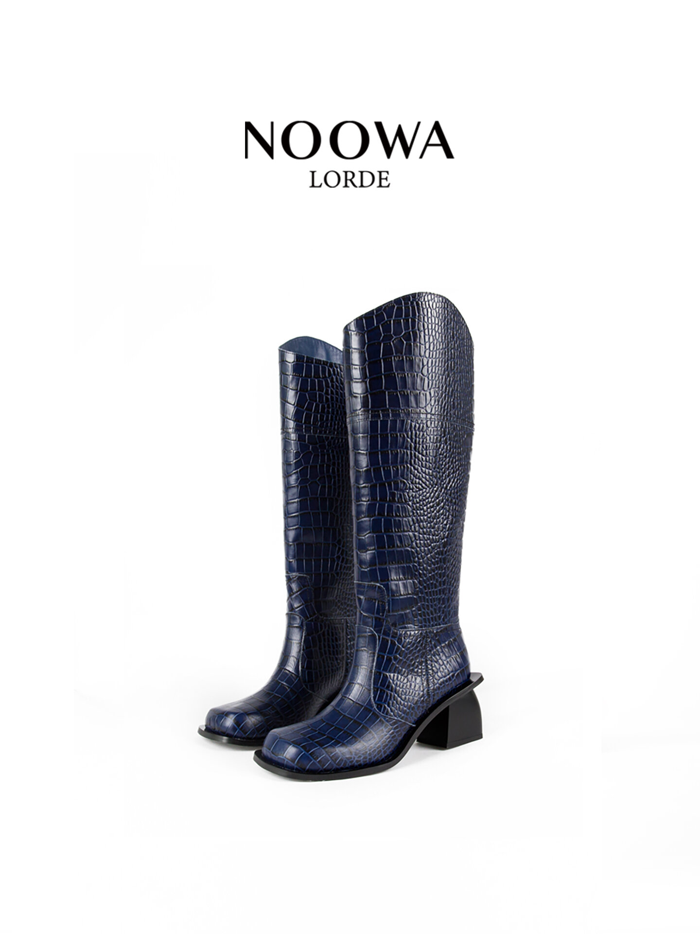 [NOOWALORDE | Women's Leather Fleece Lined Crocodile Print Ankle Boots,NOOWALORDE | Women's Leather Fleece Lined Crocodile Print Ankle Boots,] ราคา 10,454 บาท*ส่งฟรี