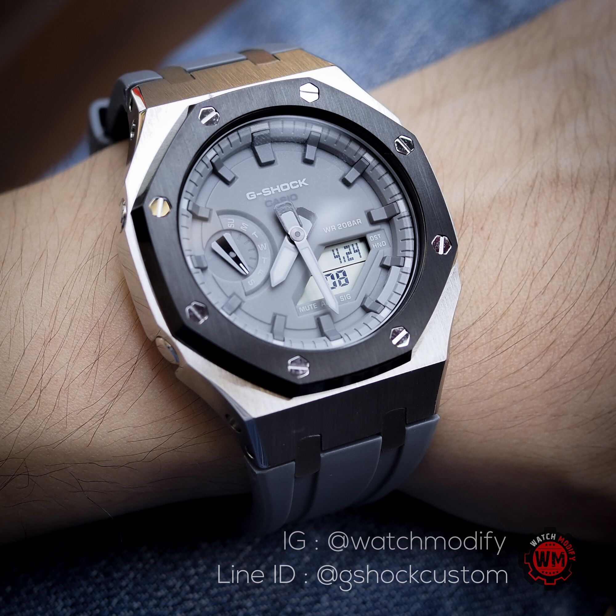 นาฬิกา Gshock AP Rubber grey Gen3 รุ่น GA2110ET ประกัน 1ปี พร้อมกรอบสายแต่ง 2 ชุด นาฬิกา Gshock AP Rubber grey Gen3 รุ่น GA2110ET ประกัน 1ปี พร้อมกรอบสายแต่ง 2 ชุด