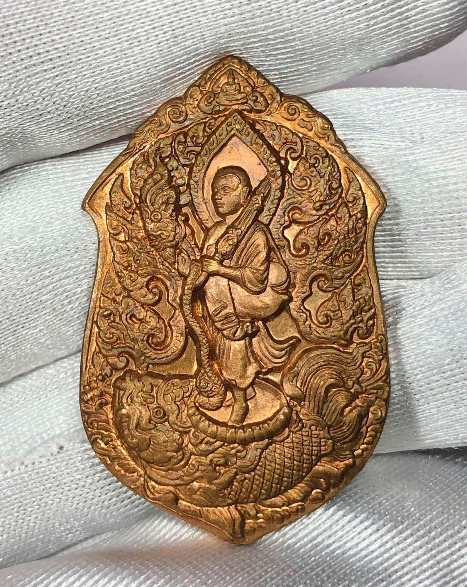 พระสีวลี รุ่นขุมทรัพย์เจ้าสัว พระครูกาชาด วัดประดู่หอม ๒๕๖๑ เนื้อทองแดง