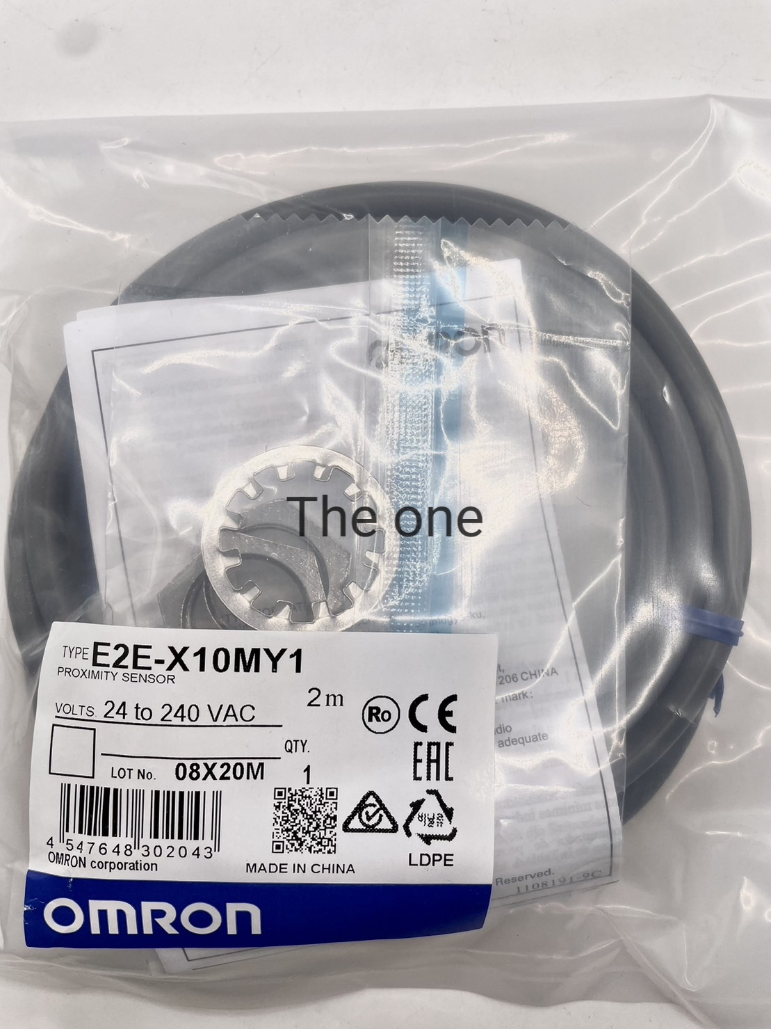 E2E-X10MY1 2M proximity sensor omron 90to240vac ของใหม่