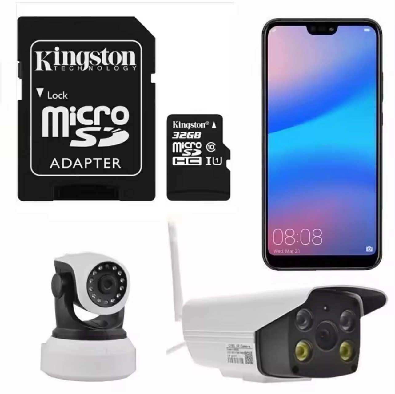 Kingston เมมโมรี่การ์ด Micro sd card SD32GB SD64GB SD128GBกล้อง/กล้องติดรถยนต์ /โทรศัพท์ ^ มือถือ ราคา 79 บาท*ส่งฟรี