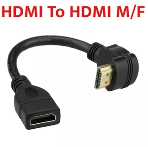 ภาพหน้าปกสินค้าHDMI To HDMI M/F สาย90องศา L-ประเภท HDMI ชายหญิง270องศาข้อศอก Extension ซึ่งคุณอาจชอบสินค้านี้