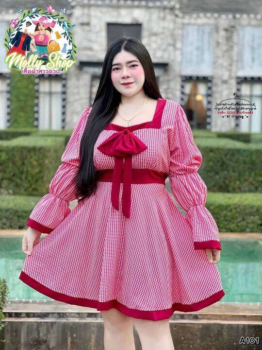 A101 เดรสสก็อตคาวาอิ ชุดเดรส เสื้อผ้า แฟชั่น สาวอวบ – No Brand – 3381177164_TH-12501804535 >>> 🇹🇭 Top1Thailand 🛒 >>> lazada.co.th 🇹🇭 🇹🇭 🇹🇭🛒🛍🛒