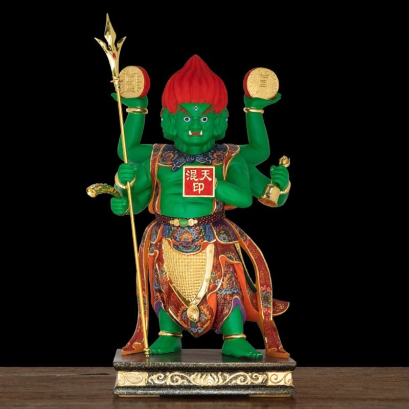 WANGJIXIANG | Incense Camphor Three-Headed Six-Armed Buddha Statue ราคา 31,954 บาท*ส่งฟรี