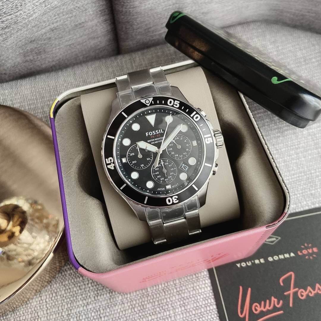 FOSSIL FB 03 Chronograph Quartz Green Dial Men's Watch FS5725