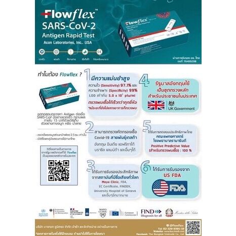 Flowflex ชุดตรวจโควิด 19 ตรวจโอไมครอนได้ มี อย ไทย พร้อมส่ง - More Than ...