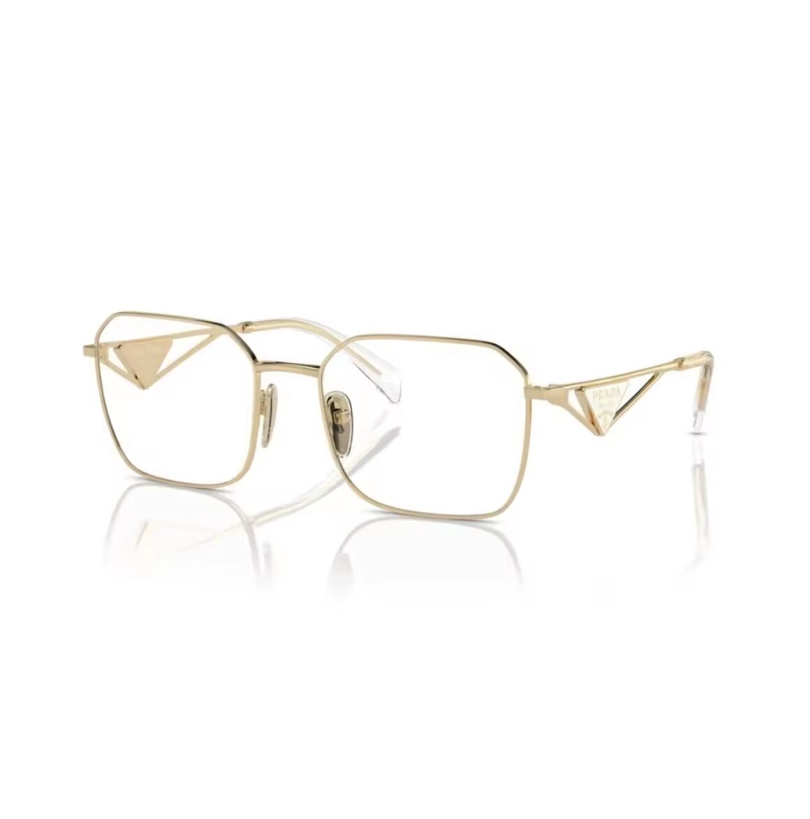 แว่นตาแฟชั่น แว่นสายตา แว่นสายตา Prada Pra51V พร้อมอุปกรณ์เสริม งานเกรด สีไวท์โกลด์ใส ราคา 6,500 บาท*ส่งฟรี