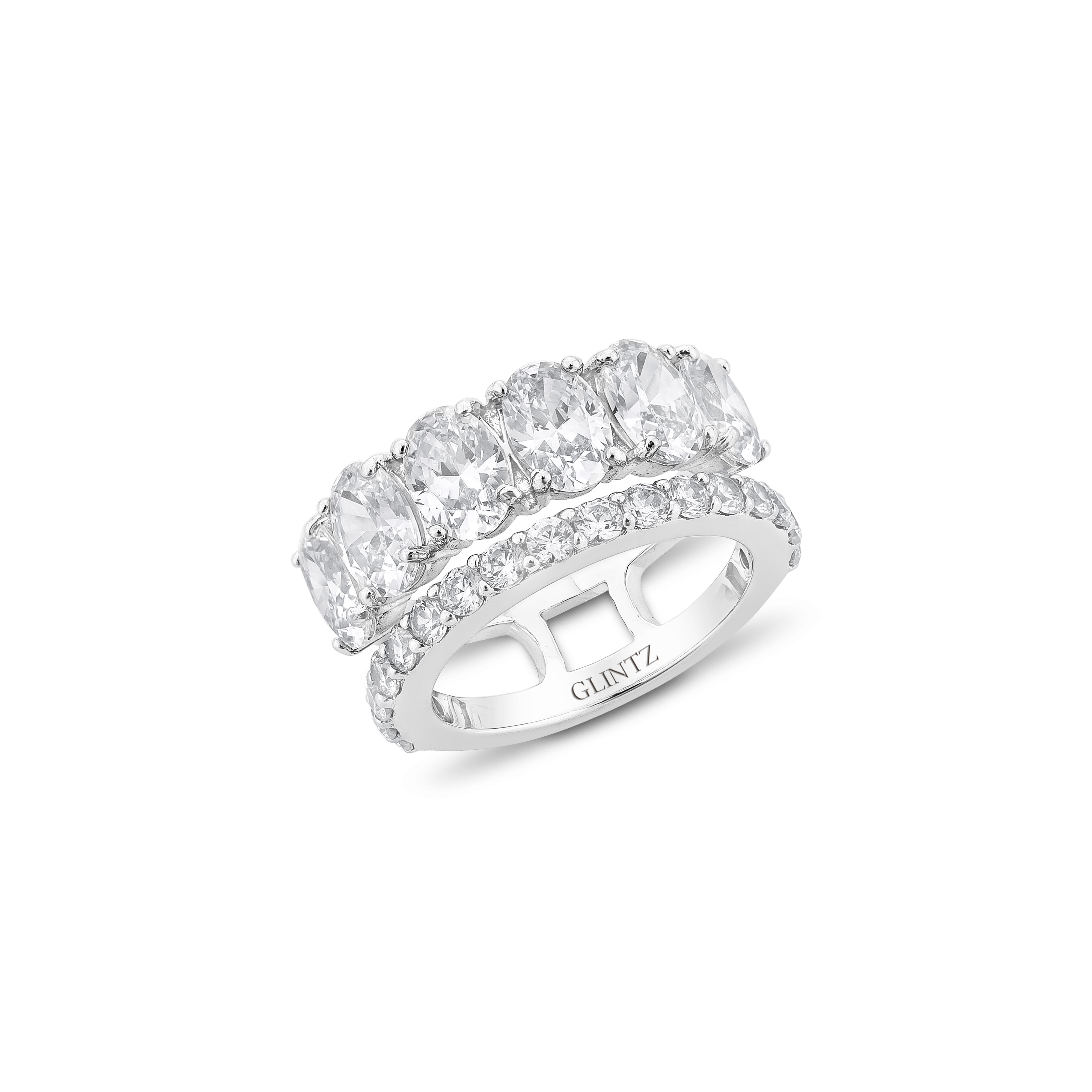 Glintz Serina Glamour Ring แหวนเงินแท้ฝังเพชร cubic zirconia ราคา 2,400 บาท*ส่งฟรี