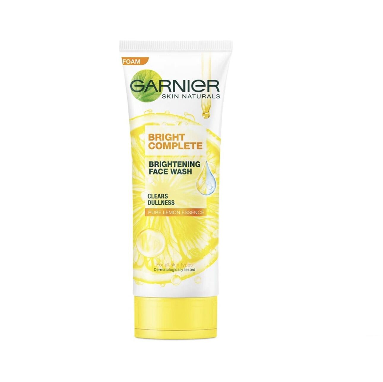 Garnier Skin Naturals Bright Complete Vitamin C Face Wash Vitamin C + Lemon 100 ml. การ์นิเย่ส