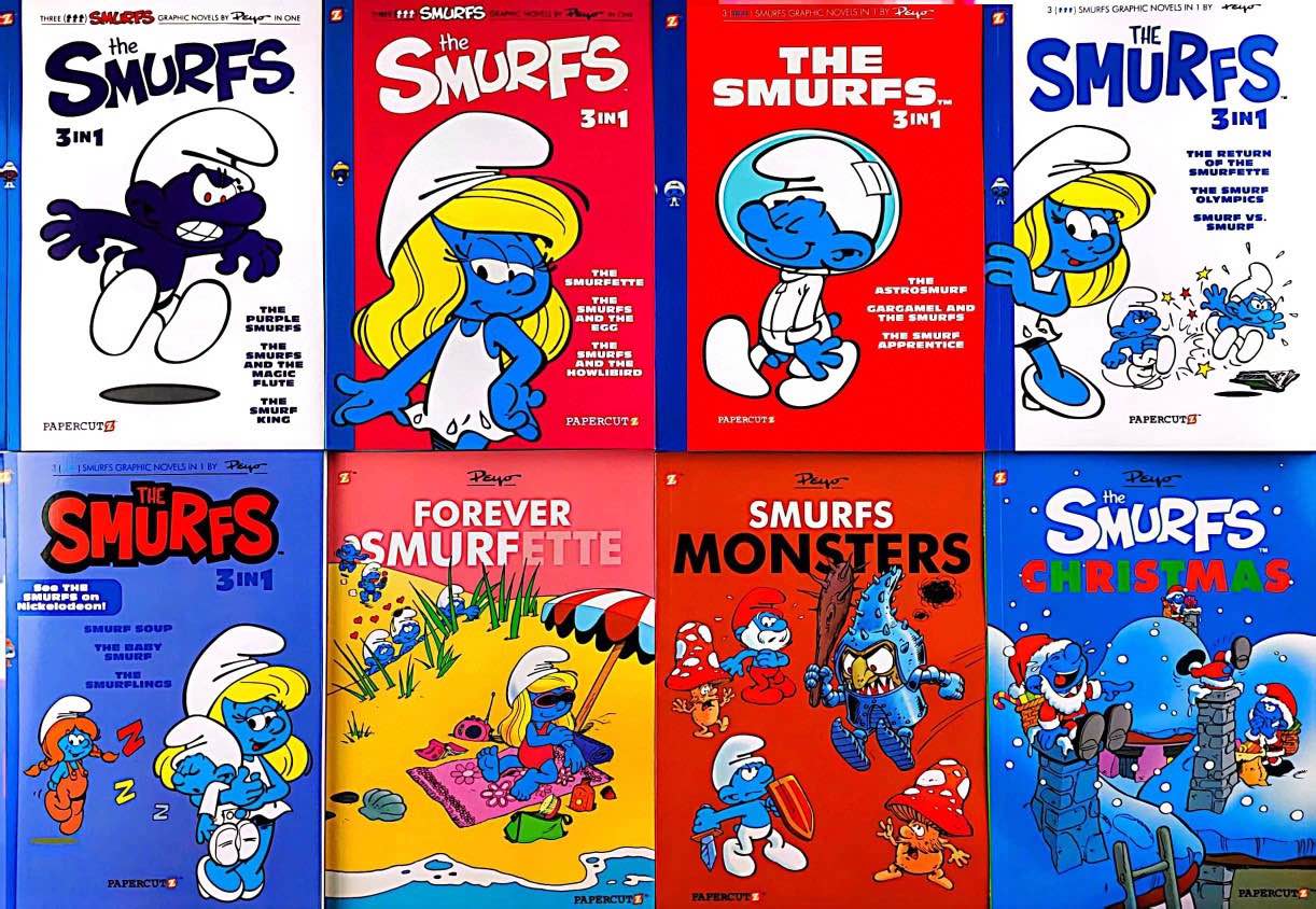 Christmas,　Ages　Smurfette/Monsters/Smurfs　Series　The　#1-5),　3-in-1(Vol　Smurfs　Novels　Graphic　6-11