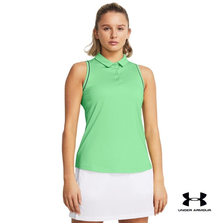 Under Armour Women's UA Playoff Jacquard Sleeveless Polo ราคา 1,992 บาท*ส่งฟรี